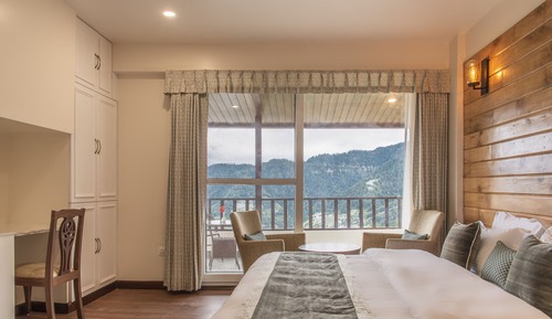 Chambre Premium, balcon, vue montagne