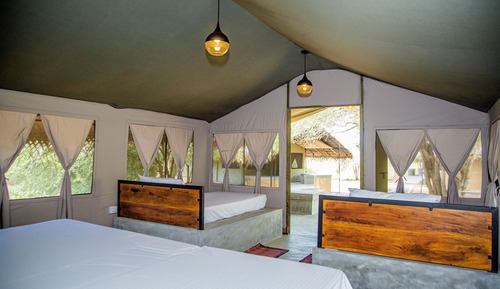 Chalet Confort, 1 chambre, non-fumeurs, vue jardin
