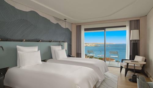 Swiss, Chambre avec lits jumeaux, vue mer