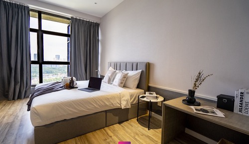 Appartement Luxe, 1 grand lit, vue ville