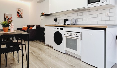 Appartement, 1 grand lit et 1 canapé-lit, accessible aux personnes à mobilité réduite