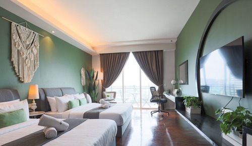 Suite Studio Deluxe, 2 lits doubles, balcon