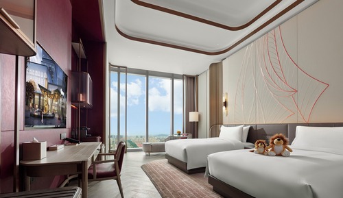 Chambre Deluxe, 2 lits une place, vue ville (MGM)