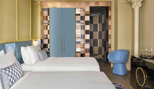 Chambre, 2 lits une place, non-fumeurs, vue ville