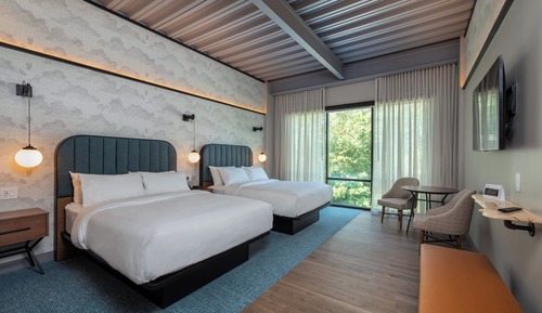 Chambre, 2 grands lits