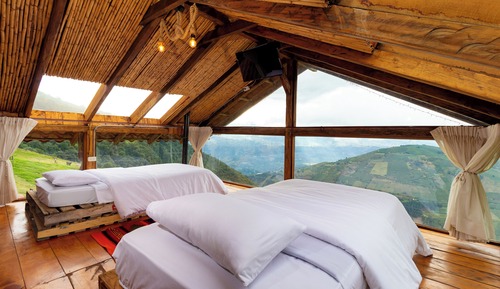Cabane Familiale, vue montagne