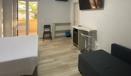 Chambre Deluxe, 1 lit double et 1 canapé-lit, terrasse