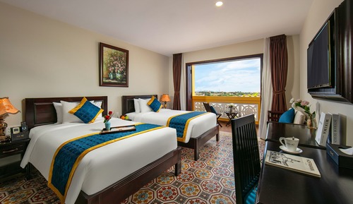 Chambre Junior Double ou avec lits jumeaux (With Panorama View and Balcony)