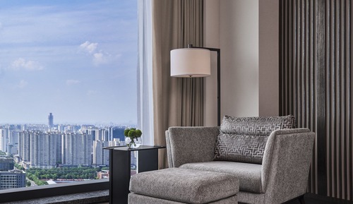 Chambre Deluxe, 1 très grand lit, non-fumeurs, vue ville