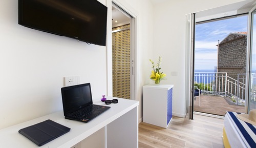 Chambre Deluxe, 1 grand lit, vue mer
