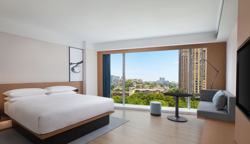 Chambre Exécutive, 1 très grand lit, vue ville