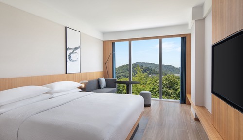 Chambre Standard, 1 très grand lit, vue montagne