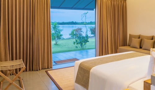 Villa Luxe, 1 très grand lit, non-fumeurs, vue lagon
