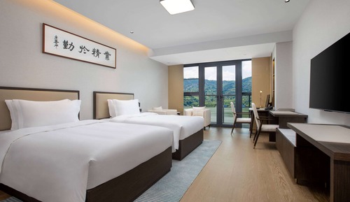 Chambre Affaires, 1 très grand lit, non-fumeurs, vue lac