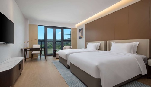 Chambre Deluxe, 2 lits une place, non-fumeurs, vue lac