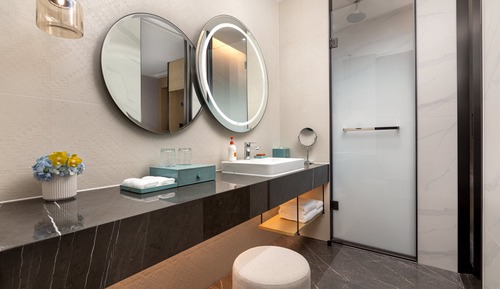 Chambre Standard, 2 lits une place, vue lac