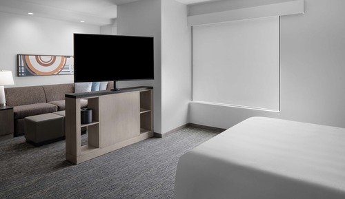 Studio, 1 très grand lit et 1 canapé-lit, accessible aux personnes à mobilité réduite (Kitchen)