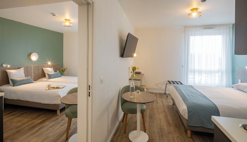 Suite communicante, 2 studios