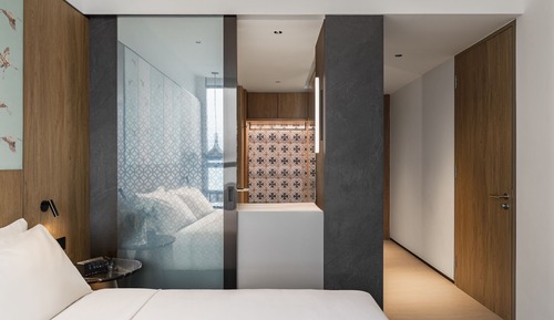 Chambre Standard, 1 très grand lit, vue mer