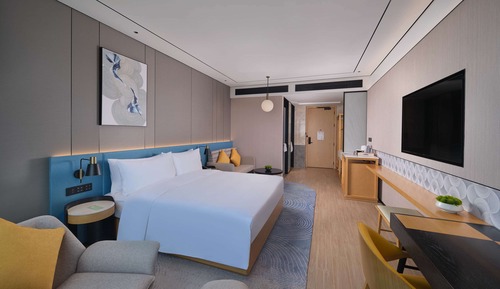 Chambre, 1 très grand lit, accessible aux personnes à mobilité réduite