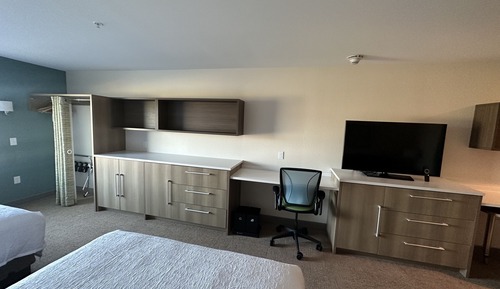 Suite Studio, 2 grands lits, accessible aux personnes à mobilité réduite, baignoire