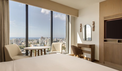 Chambre Deluxe, 1 très grand lit, non-fumeurs, vue ville