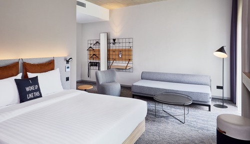 Chambre, 1 grand lit, non-fumeurs, vue ville