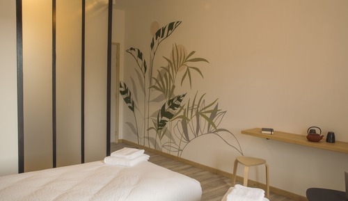 Chambre Double ou avec lits jumeaux, salle de bains attenante