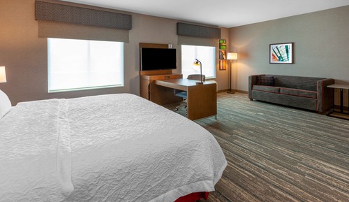 Suite, 1 très grand lit, accessible aux personnes à mobilité réduite (Roll-In Shower)