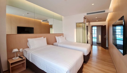 Chambre avec lits jumeaux