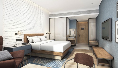 Chambre « Premier », 1 très grand lit, balcon, vue montagne