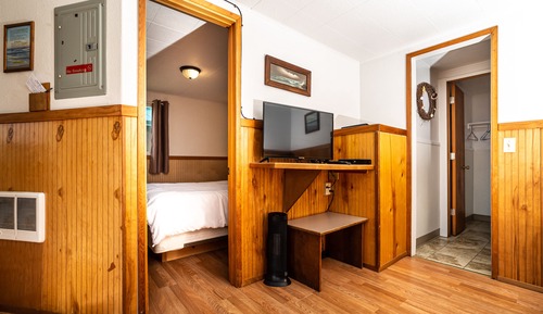 Cabane, 1 grand lit, vue océan