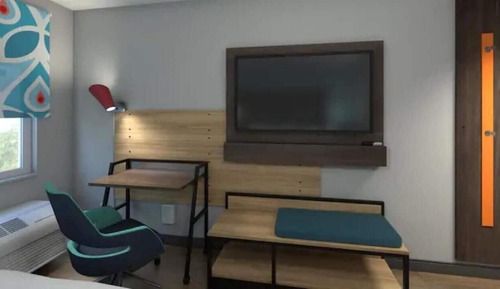 Chambre, 1 très grand lit, accessible aux personnes à mobilité réduite (Hearing)