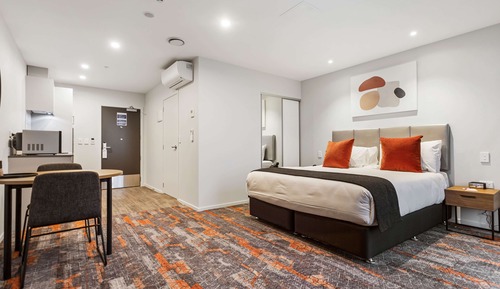 Appartement, accessible aux personnes à mobilité réduite, coin cuisine (Non-Motorway Facing)