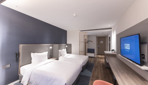 Chambre Standard, 2 lits une place, vue montagne