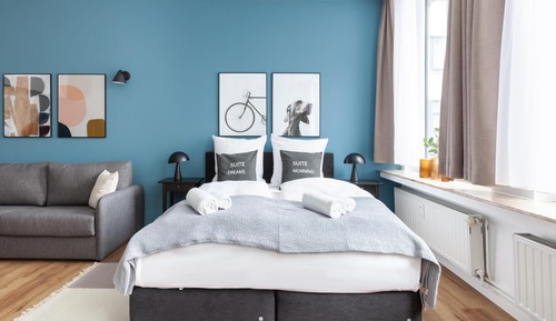 Appartement, 1 grand lit et 1 canapé-lit (Bremen Hutfilterstraße | Suite XL wit)