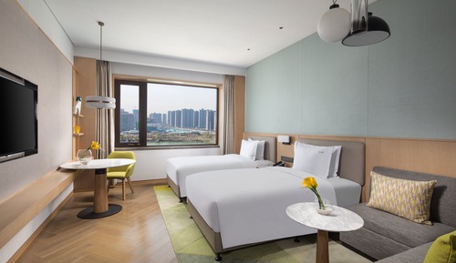 Chambre Standard, 2 lits une place, vue ville