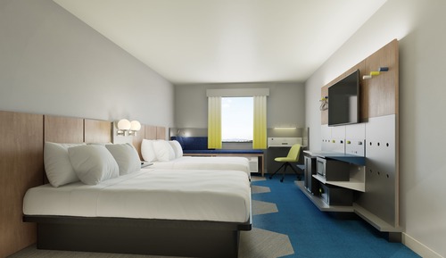 Chambre, 2 grands lits, non-fumeurs (Shower Only)