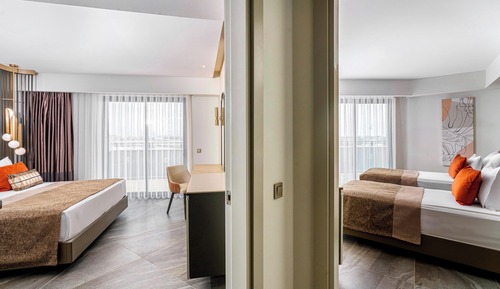 Chambre Deluxe, 2 chambres, terrasse, vue mer