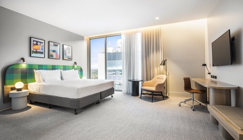 Chambre Standard, 1 très grand lit, accessible aux personnes à mobilité réduite