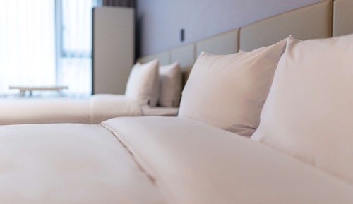 Chambre Deluxe, plusieurs lits, non-fumeurs, réfrigérateur et four à micro-ondes