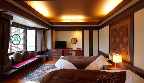 Chambre avec lits jumeaux, non-fumeurs (RERA (Ainu Culture))
