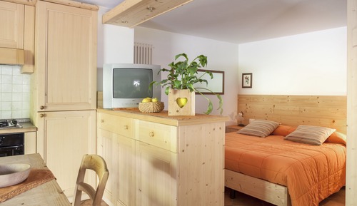 Studio, vue jardin