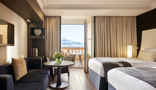 Chambre Classique, 2 lits une place, vue port