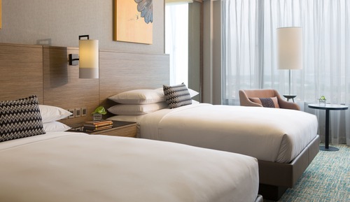 Chambre, 2 lits une place