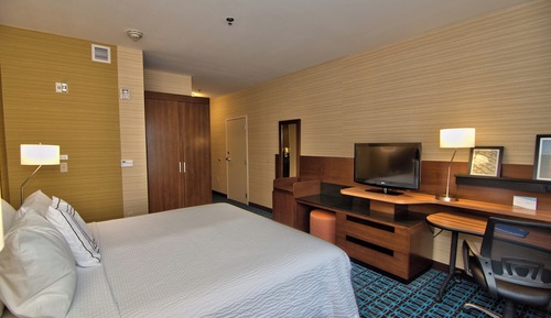 Chambre, 1 très grand lit (Mobility/Hearing Access, Roll-In Shwr)