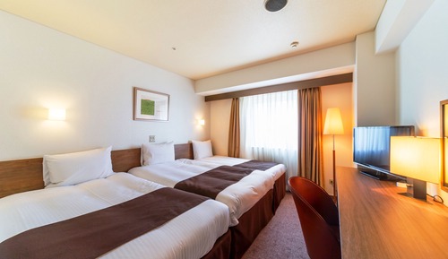 Chambre Triple, non-fumeurs (Hollywood Triple, 2Single+1Extra Beds)
