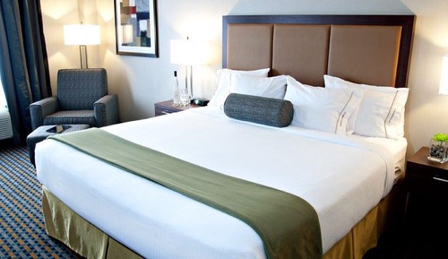 Suite, 1 très grand lit, accessible aux personnes à mobilité réduite (Roll-In Shower)