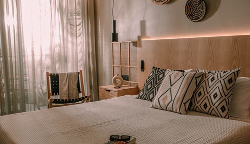 Chambre Double Supérieure, vue partielle sur la mer
