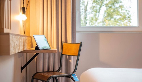 Chambre, 2 lits une place